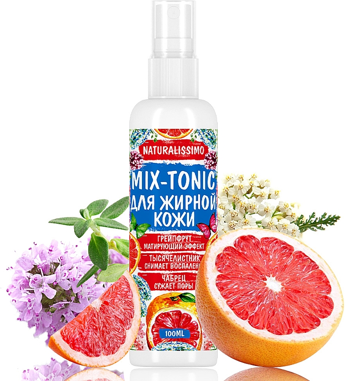 Matujący tonik do cery tłustej - Naturalissimo Mix-Tonic — Zdjęcie N2