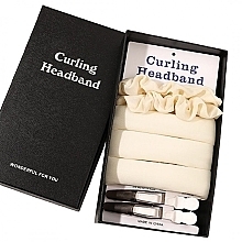 Kup Zestaw do loków, krem, 5 produktów - Ecarla Curling Headband