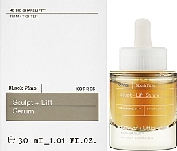 Odmładzające serum-kuracja do twarzy na dzień i na noc - Korres Black Pine 4D Bio-Shapelift Sculpt and Lift Serum — Zdjęcie N2
