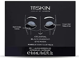 Zestaw masek i plastrów do skóry wokół oczu - 111SKIN Celestial Black Diamond Eye Mask — Zdjęcie N1