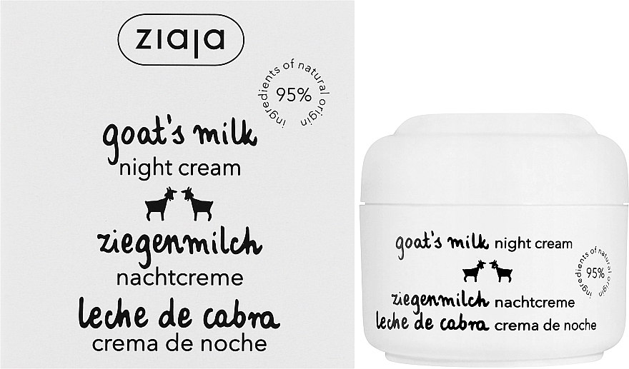 Krem do twarzy na noc z kozim mlekiem - Ziaja Face Cream — Zdjęcie N2
