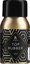 Kauczukowy top do paznokci - F.O.X Top Rubber Coat (w aluminiowym słoiczku) — Zdjęcie N2