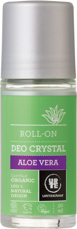 Organiczny dezodorant w kulce Aloes - Urtekram Deo Crystal Aloe Vera Roll-On — Zdjęcie N1