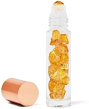 Kup PRZECENA! Buteleczka z kryształkami bursztynu na olejek eteryczny, 10 ml - Crystallove Cognac Amber Oil Bottle *