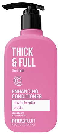 Odżywka wzmacniająca do włosów cienkich i osłabionych - Prosalon Thick & Full Enhancing Conditioner — Zdjęcie N1