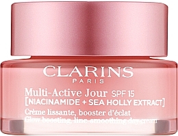 Kup Krem przeciwsłoneczny do twarzy na dzień - Clarins Multi-Active Jour SPF15 Niacinamide+Sea Holly Extract Glow Boosting Line-Smoothing Day Cream