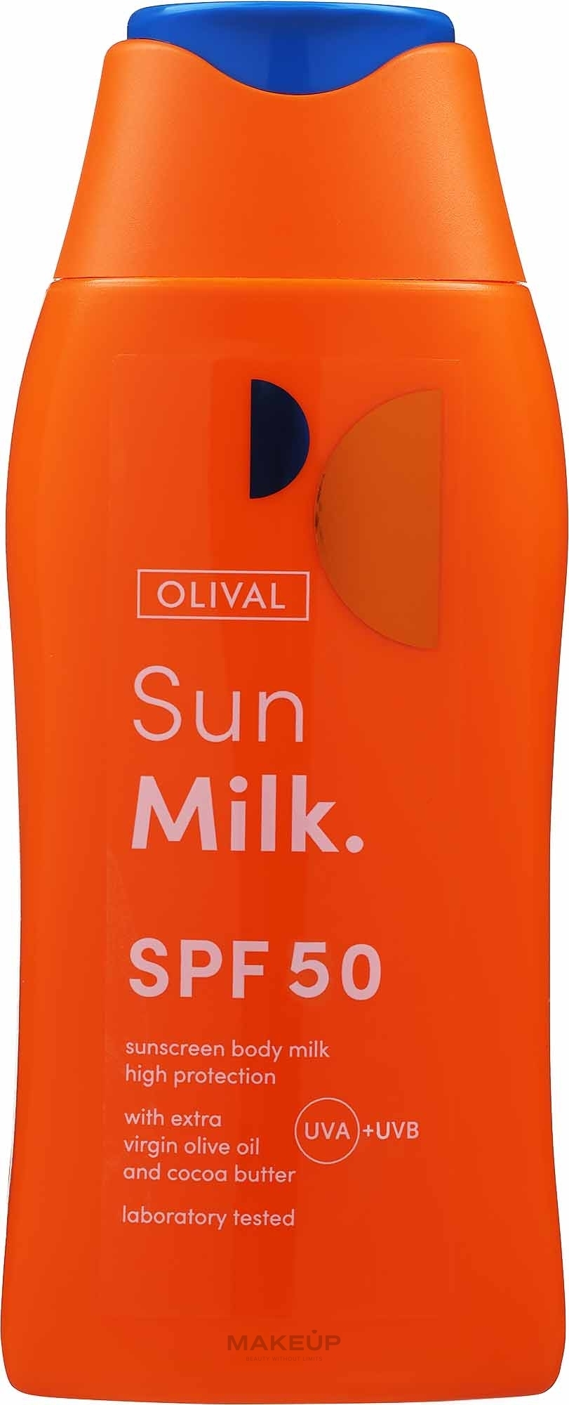 Mleczko do opalania SPF 50 - Olival Sun Milk SPF 50 — Zdjęcie 200 ml