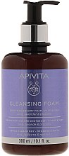 Kup Pianka do oczyszczania twarzy i oczu Oliwka, lawenda i propolis - Apivita Face & Eye Olive Lavender & Propolis Cleansing Foam