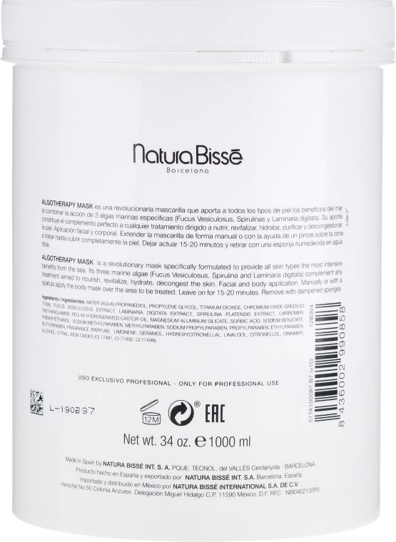 Maska z alg - Natura Bisse Algotherapy Mask — Zdjęcie N4