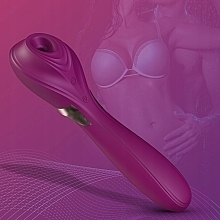 Wibrator dwustronny z 9 trybami wibracji, fioletowy - Amzing Toy Dr.Love Violet — Zdjęcie N4