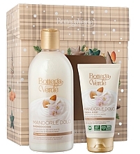 Zestaw - Bottega Verde Sweet Almond Milk And Oil Gift Set (sh/gel/400ml + h/cr/75ml) — Zdjęcie N1