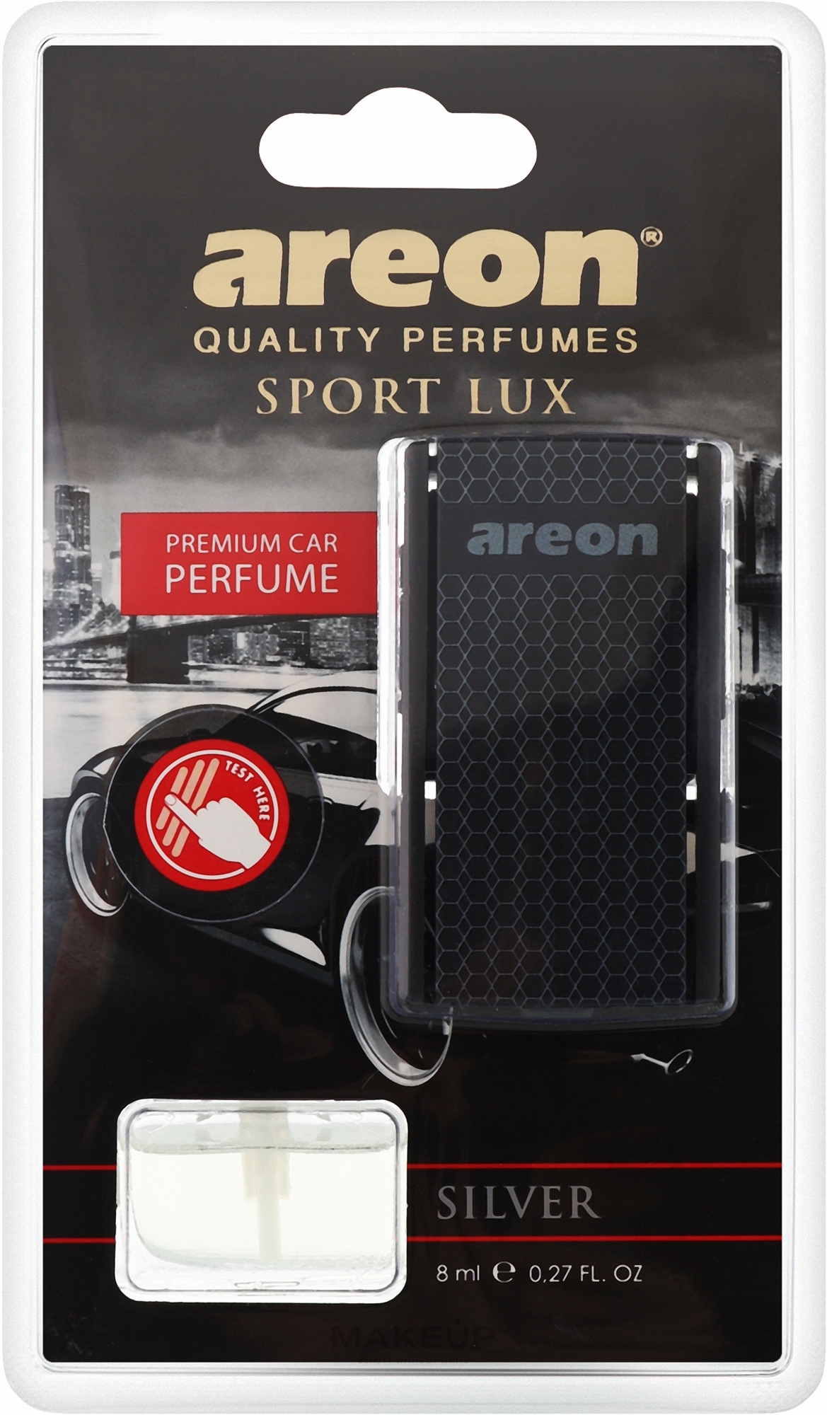 Odświeżacz powietrza - Areon Car Blister Sport Lux Silver — Zdjęcie 8 ml