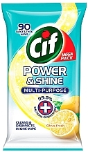 Kup Uniwersalne chusteczki antybakteryjne, Citrus Fresh, 90 szt. - Cif Power & Shine Citrus Fresh