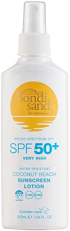 Balsam w sprayu z filtrem przeciwsłonecznym - Bondi Sands Sunscreen Lotion SPF50 Coconut Beach Scent — Zdjęcie N1
