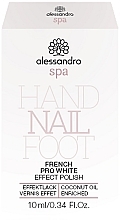 Lakier do manicure francuskiego - Alessandro International Spa Pro White French Effect Polish  — Zdjęcie N2