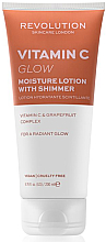 Kup Balsam do ciała z witaminą C i brokatem - Revolution Skincare Body Vitamin C Glow Moisture Lotion with Shimmer