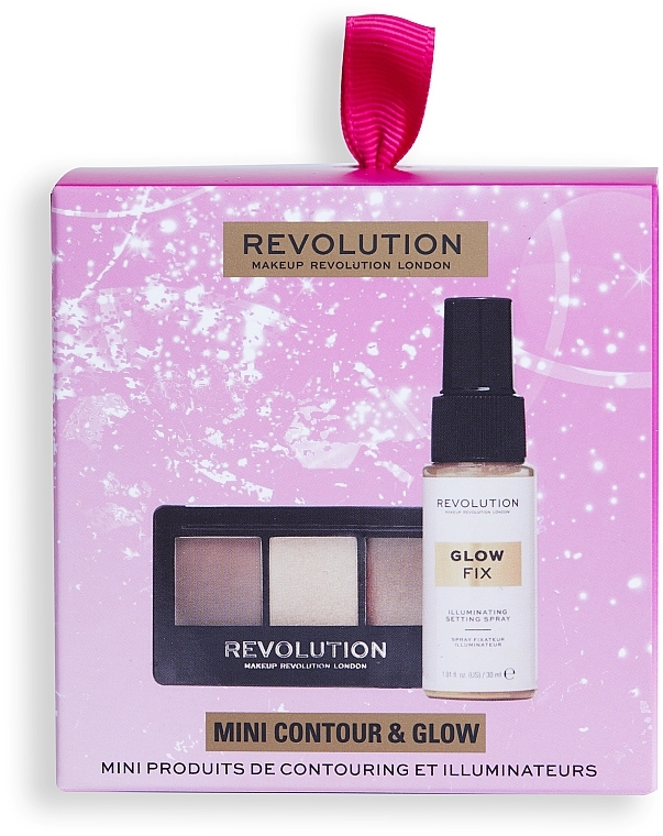 Zestaw, 2 produkty - Makeup Revolution Mini Contour & Glow Gift Set — Zdjęcie N1