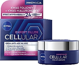Przeciwstarzeniowy krem na noc - NIVEA Cellular Anti-Age Skin Rejuvenation Night Cream — Zdjęcie N2