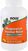 Suplement diety Magnez i inozytol - Now Foods Magnesium Inositol Relax Powder — Zdjęcie N1