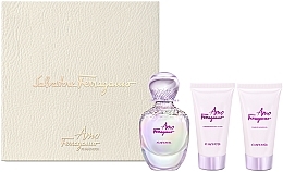 Kup Ferragamo Amo Ferragamo Flowerful - Zestaw (edt/50ml + sh/gel/50ml + b/lot/50ml)