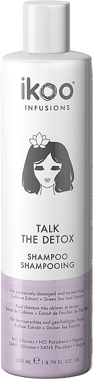 Detoksykujący szampon do włosów - Ikoo Infusions Talk The Detox Shampoo — Zdjęcie N3