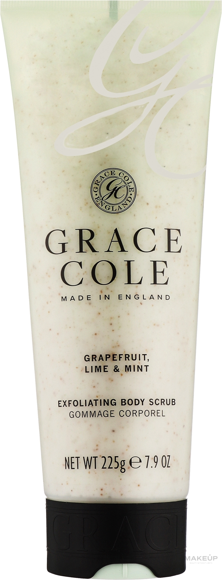 Rozświetlający scrub do ciała Grejpfrut, limonka i mięta - Grace Cole Boutique Grapefruit, Lime & Mint Radiance Body Scrub — Zdjęcie 238 ml