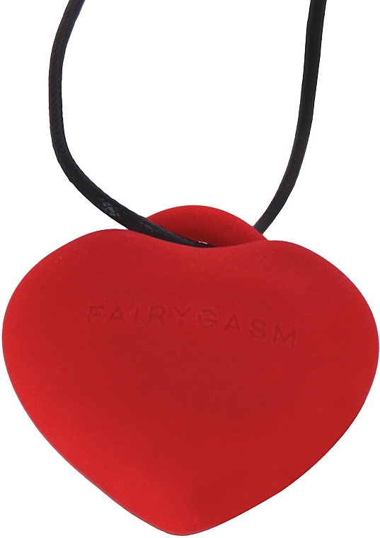 Miniwibrator, naszyjnik, czerwony - Fairygasm PleasureStone — Zdjęcie N2