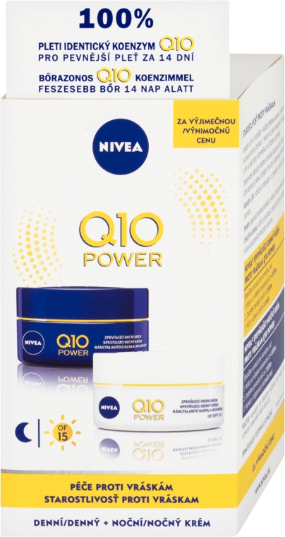 Zestaw podarunkowy - NIVEA Q10 Power Day And Night Care Set (cr 50 ml + cr 50 ml) — Zdjęcie N1