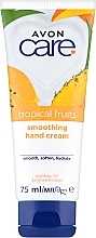 Krem do rąk z ekstraktami owocowymi - Avon Care Tropical Fruits Smoothing Hand Cream — Zdjęcie N1