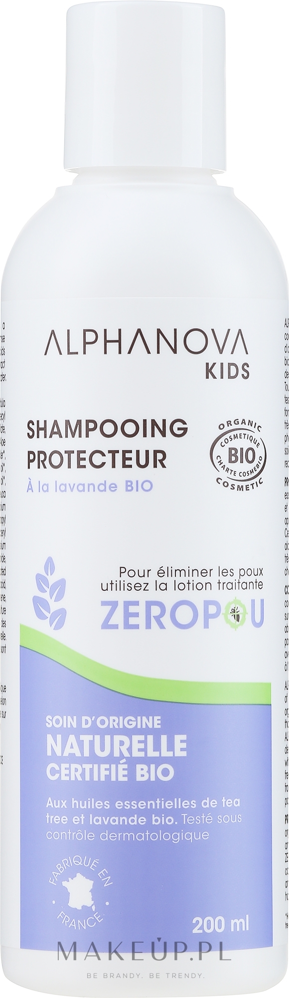 Szampon do włosów dla dzieci odstraszający wszy - Alphanova Kids Shampoo — Zdjęcie 200 ml