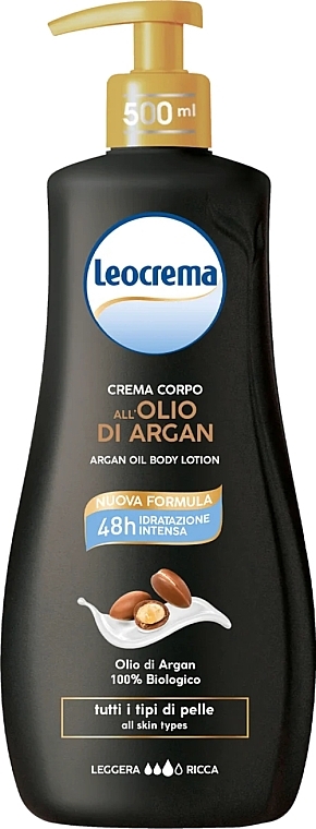 Balsam do ciała z olejkiem arganowym - Leocrema Argan Oil Body Lotion — Zdjęcie N1