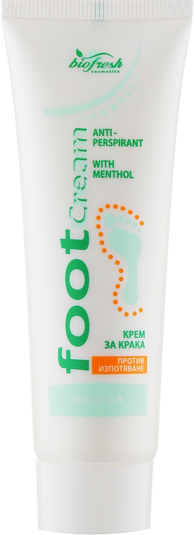 Antyperspiracyjny krem do stóp z mentolem - BioFresh Foot Cream — Zdjęcie N1