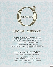 Niebieski proszek rozjasniający - Barex Italiana Olioseta del Maroco  — Zdjęcie N1