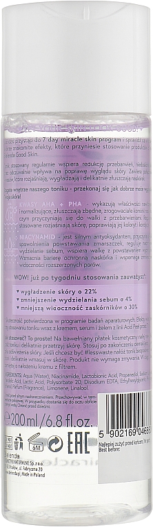 Mikrozłuszczający tonik do twarzy korygująco-normalizujący - Bielenda Good Skin Acid Micro-Exfoliating Face Toner — Zdjęcie N2