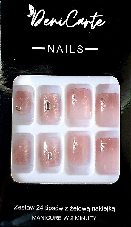 Tipsy kwadratowe, 24 sztuki - Deni Carte Nails 7165 — Zdjęcie N1