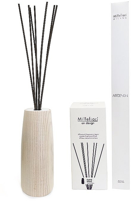 Dyfuzor zapachowy bez wypełnienia, biały - Millefiori Milano Air Design Ellisse — Zdjęcie N1