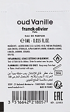 Franck Olivier Oud Vanille - Woda perfumowana — Zdjęcie N2