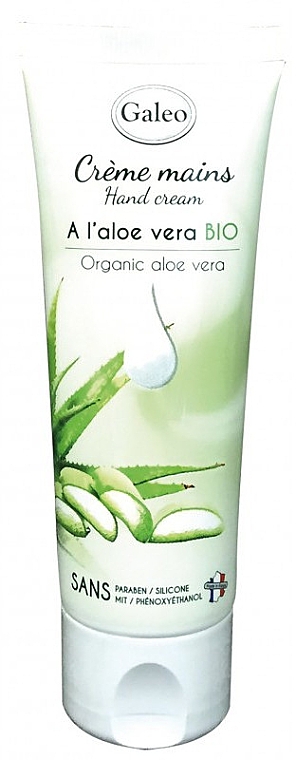 Krem do rąk z organicznym aloesem - Galeo Aloe Vera BIO Hand Cream — Zdjęcie N1