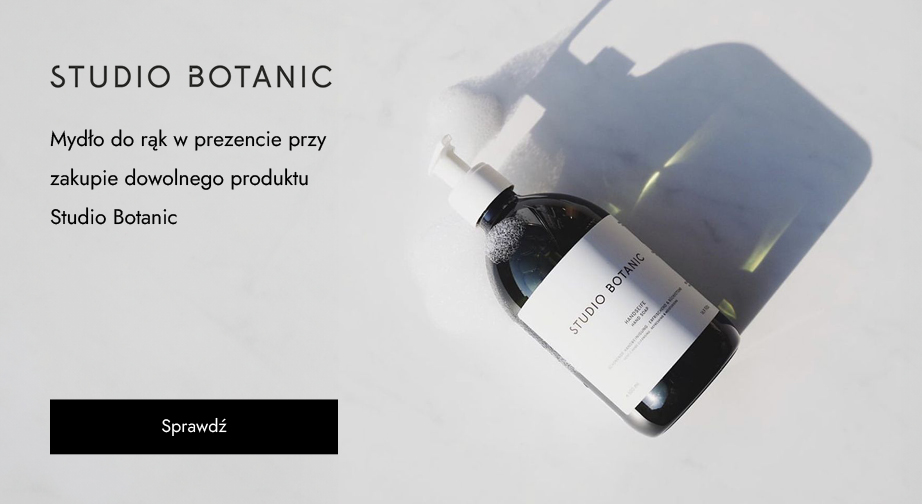 Mydło do rąk w prezencie przy zakupie dowolnego produktu Studio Botanic.