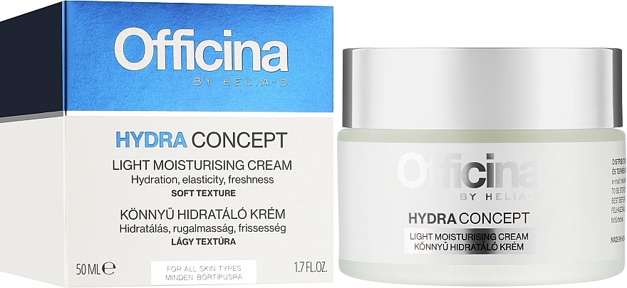 Lekki krem nawilżający do twarzy - Helia-D Officina Hydra Concept Light Moisturizing Cream — Zdjęcie N1