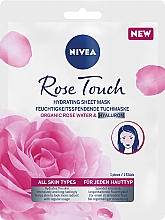 Intensywnie nawilżająca maska w płachcie - NIVEA Rose Touch Hydrating Sheet Mask With Organic Rose Water & Hyaluron — Zdjęcie N2