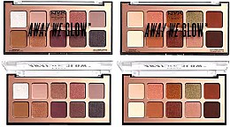 Paletka cieni do powiek - NYX Professional Makeup Away We Glow Shadow Palette — Zdjęcie N2