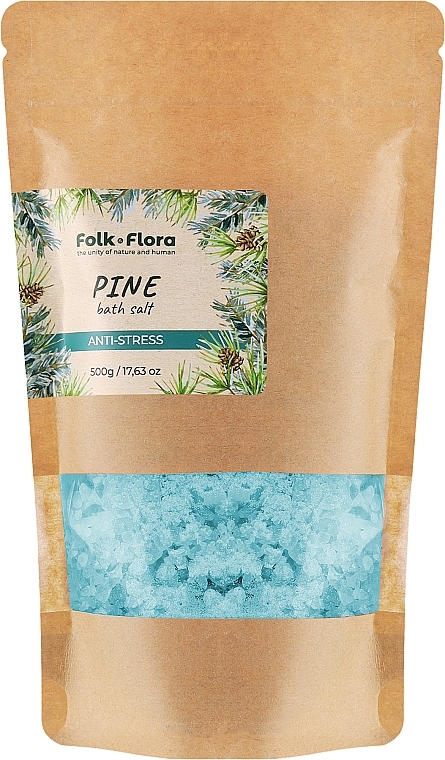 Sól do kąpieli Pine - Folk&Flora Pine Bath Salt — Zdjęcie N1