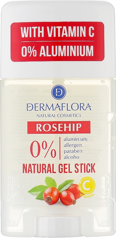 Dezodorant w żelu-róża - Dermaflora Natural Gel Stick Rosehip