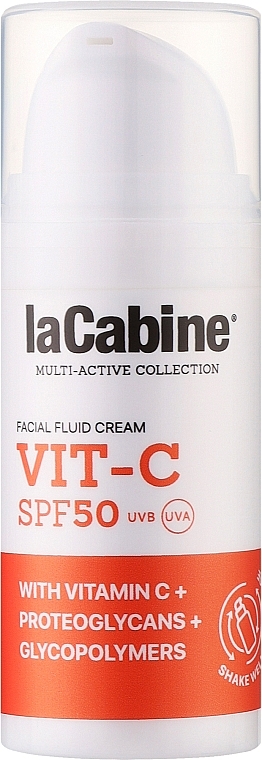 Kremowy fluid do twarzy - La Cabine VIT-C Facial Fluid Cream SPF50 — Zdjęcie N1