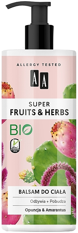 Balsam do ciała Opuncja i amarantus - AA Super Fruits & Herbs