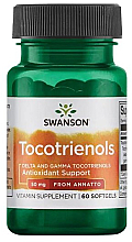 Suplement diety Tocotrienols, 50 mg, 60 kapsułek - Swanson Tocotrienols 50mg — Zdjęcie N1