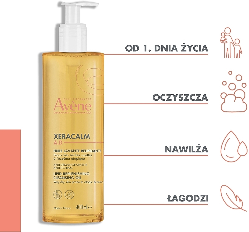 Oczyszczający olejek uzupełniający lipidy - Avène XeraCalm Cleansing Oil — Zdjęcie N4