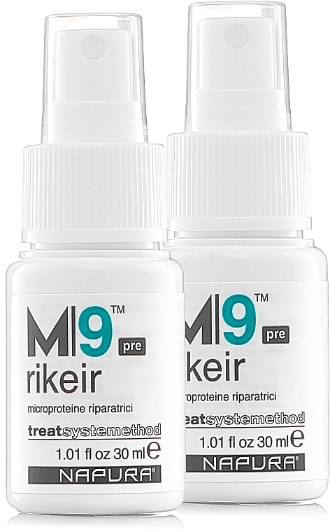Regenerujący keratynowy spray do włosów - Napura M9 Rikeir Pre