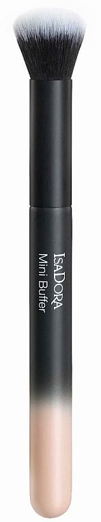 Pędzel do makijażu, czarny i beżowy - IsaDora Mini Buffer Brush — Zdjęcie N1